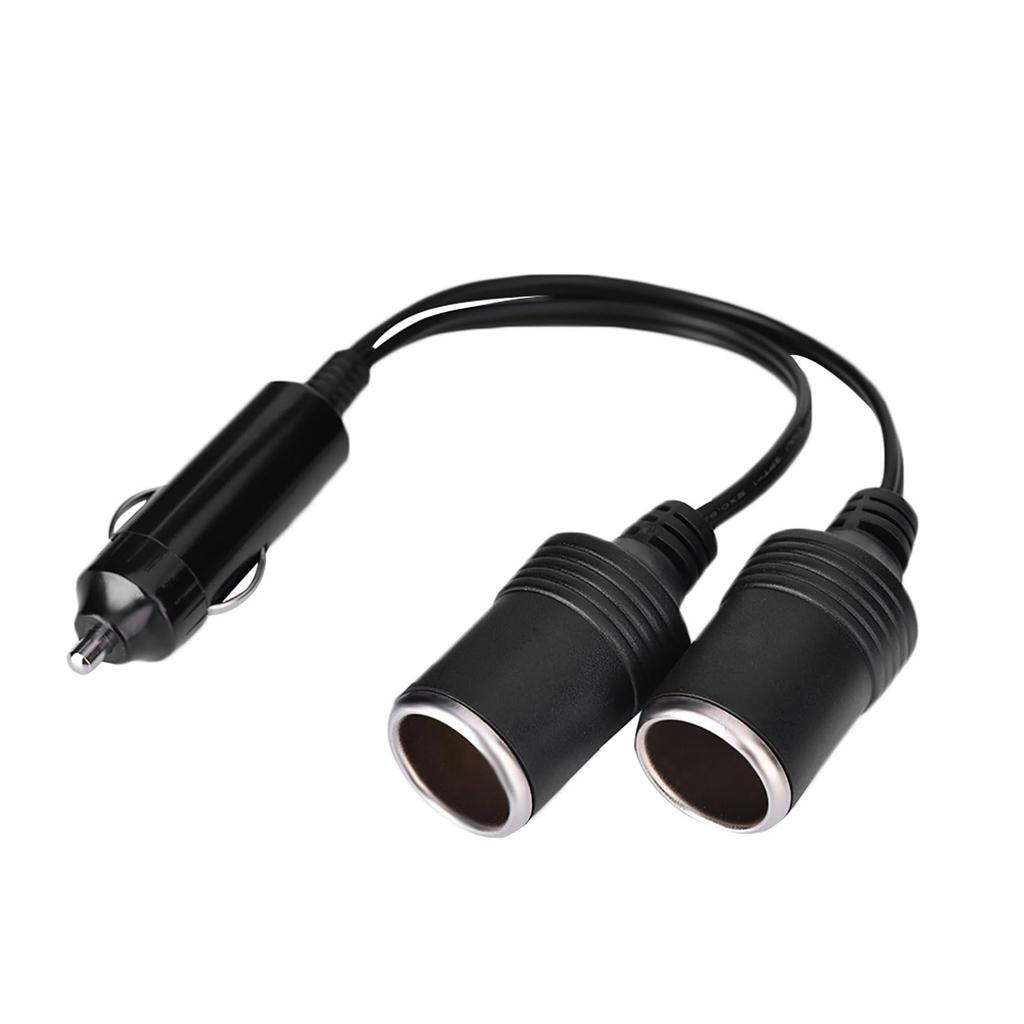Cigarette Lighter Extension Cable, Dual Cigarette Lighter Socket Adapter, 24V Car Charger Plug