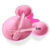 Cute Children's Wheat Straw Tableware Set: Rice Bowl, Eating Plate, Spoon, and Fork - Perfect Baby Gift