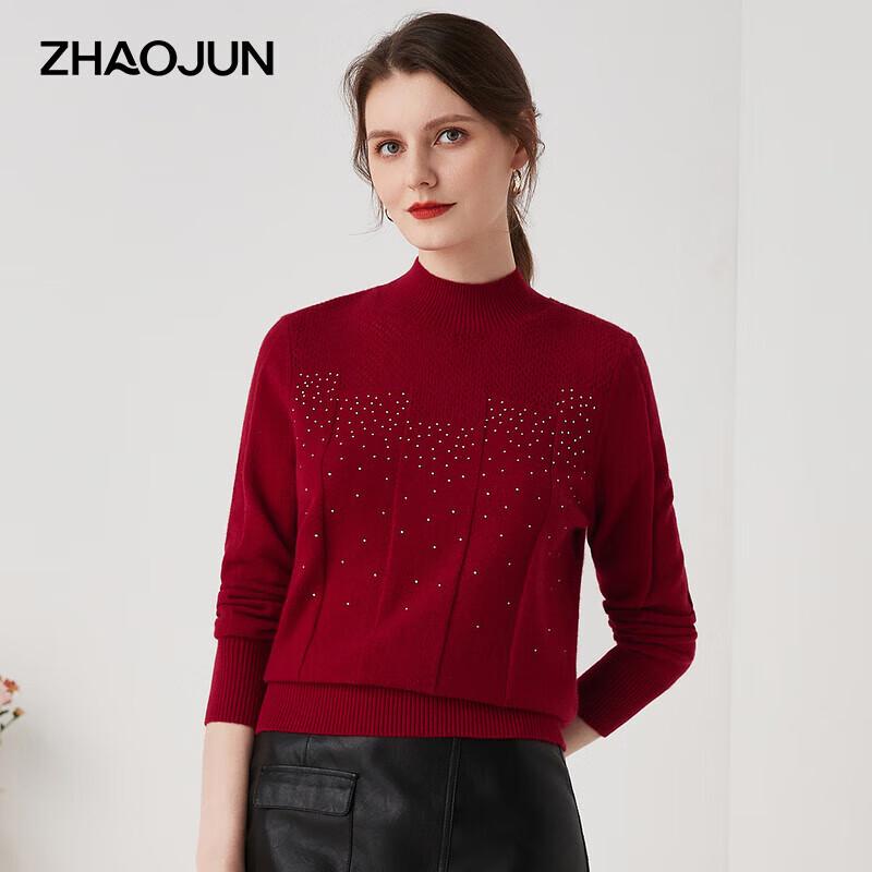 Zhaojun Women's Autumn/Winter Elegant Half-High Collar Cashmere Sweater