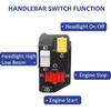 Handlebar Switch Start Stop Headlight for Honda TRX400EX Sportrax 400 1999 2000 2001 2002 2003 2004,OEM# 35020-HN1-000