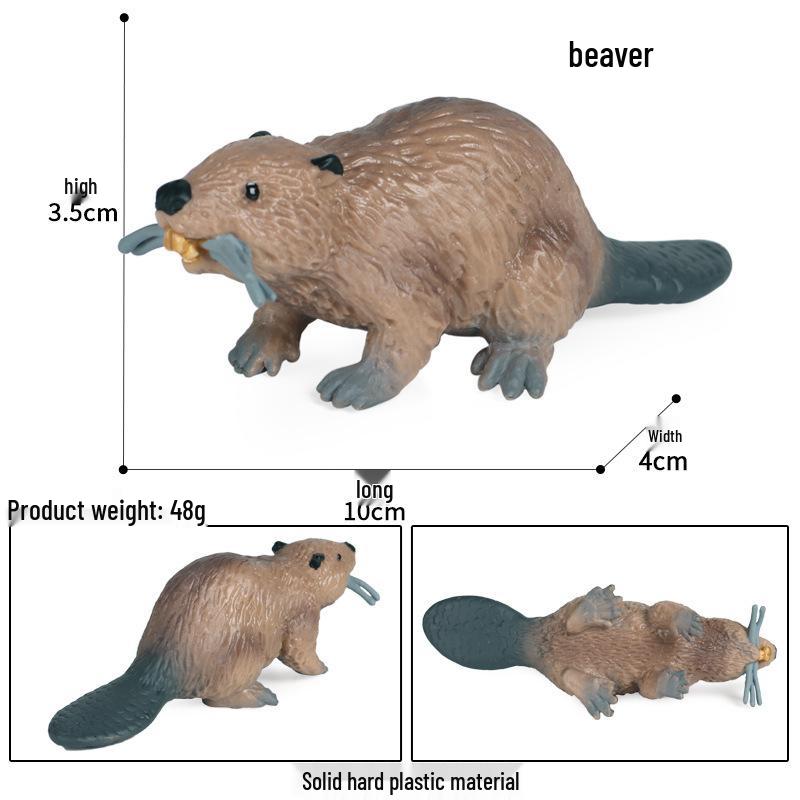 Animal Simulation Toys: Capybara, Beaver, Pangolin, Armadillo, Badger, Anteater, Otter, Aardvark, Skunk, Tapir