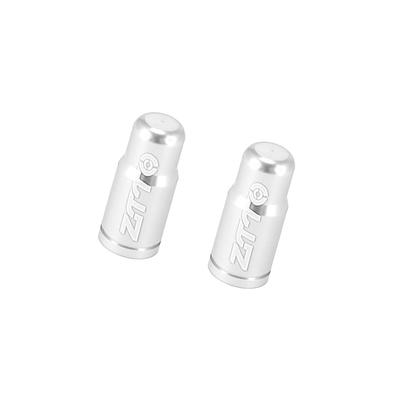 ACROPIX Valve Cap French Valve Tire Dust Cover for Bicycle Mountain Bike Road Bike MTB Aluminum Alloy Silver Tone 2pcs