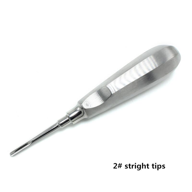 1Pc Dental Extraction Elevator Stainless Steel Tooth Dentist Tool Stright Curved Root Elevator Minimally Invasive Dentistry Tool