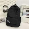 Dámský jednobarevný batoh College Style Velkokapacitní studentský školní batoh Batoh pro střední školy