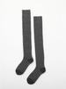 Popcorn thigh socks Charcoal