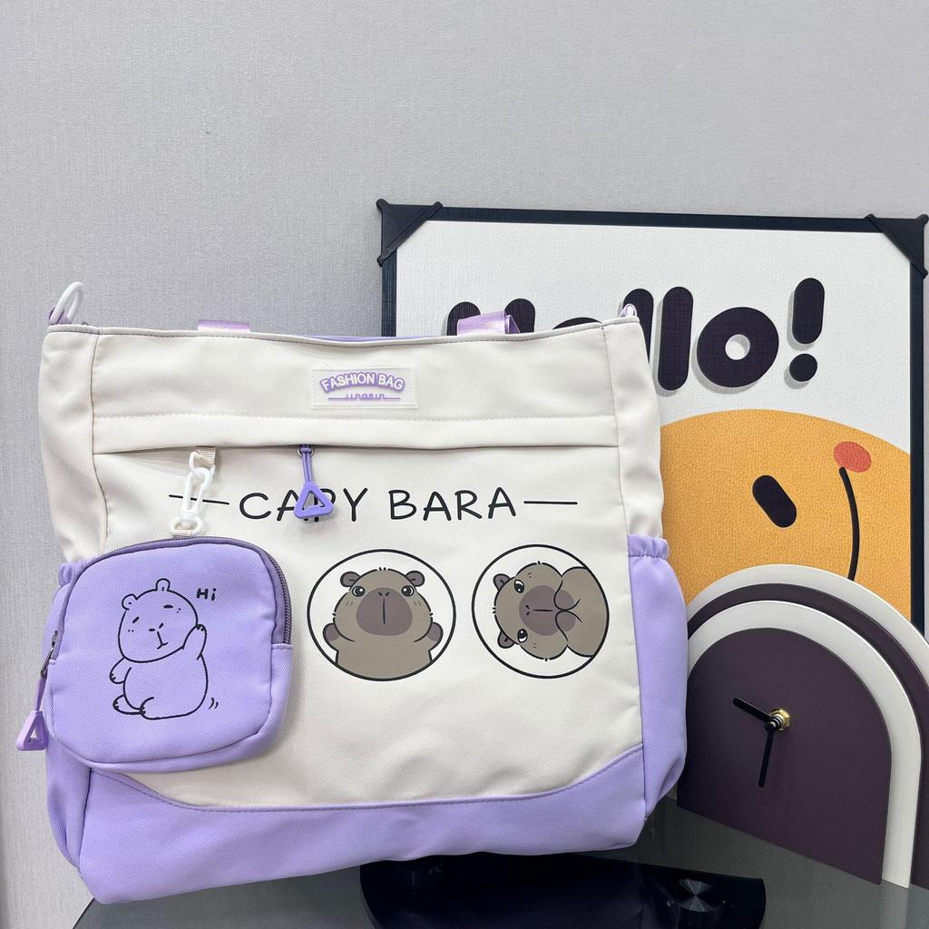 Best-Selling Girls' Colorblock Cute Card Crossbody Bag - Large Capacity for Classes/Tutoring