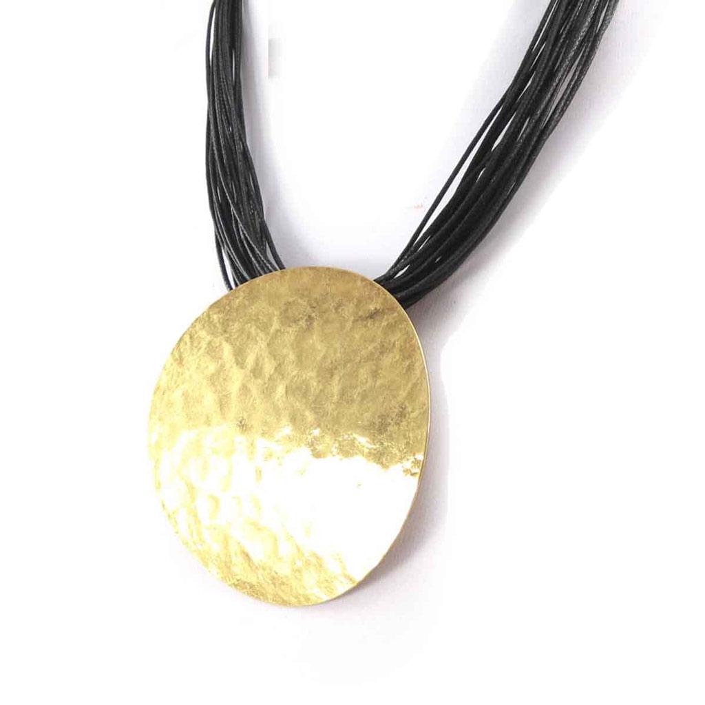 Les Trésors De Lily [J6097] – Designer-Halskette „Cléopatra“ aus Schwarzgold