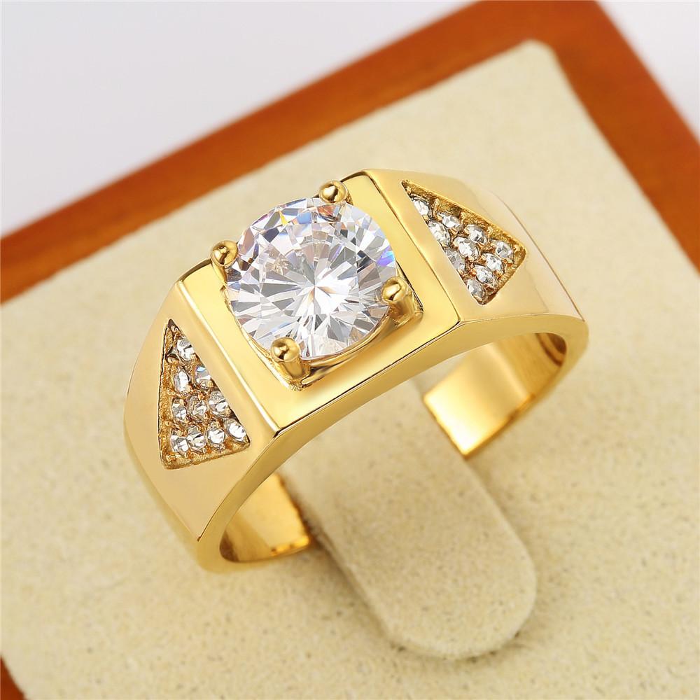 

Модное мужское и женское кольцо из титановой стали с инкрустацией цирконом