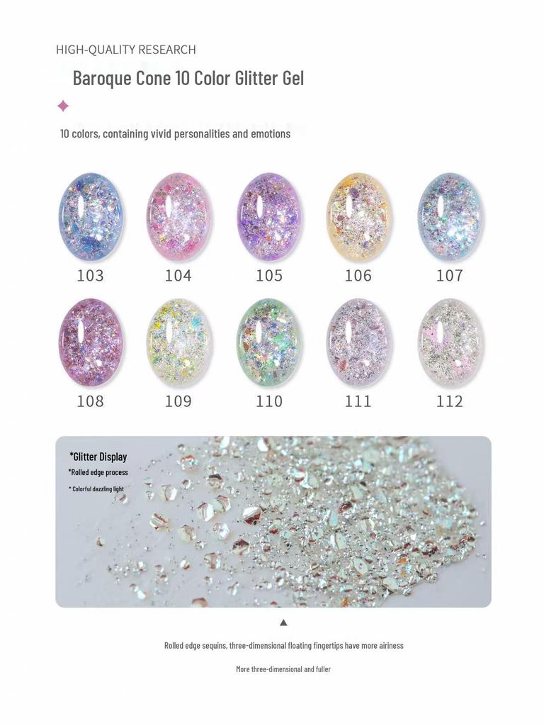 Seekaa Sika Secret Garden Aurora Cat Eye Magnetic Nail Powder Beads