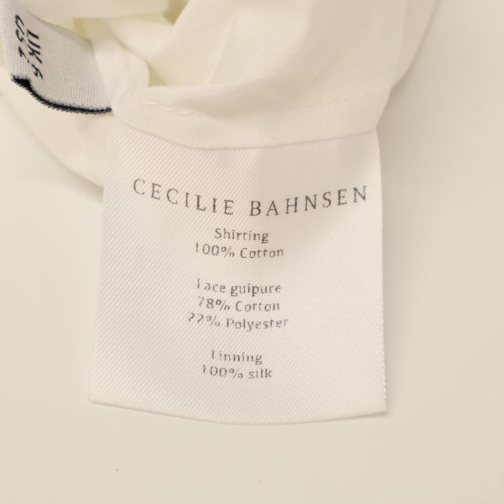 Cecilie Bahnsen [Beautiful] Flower Lace Shirt Dress UK6 whiteUsed