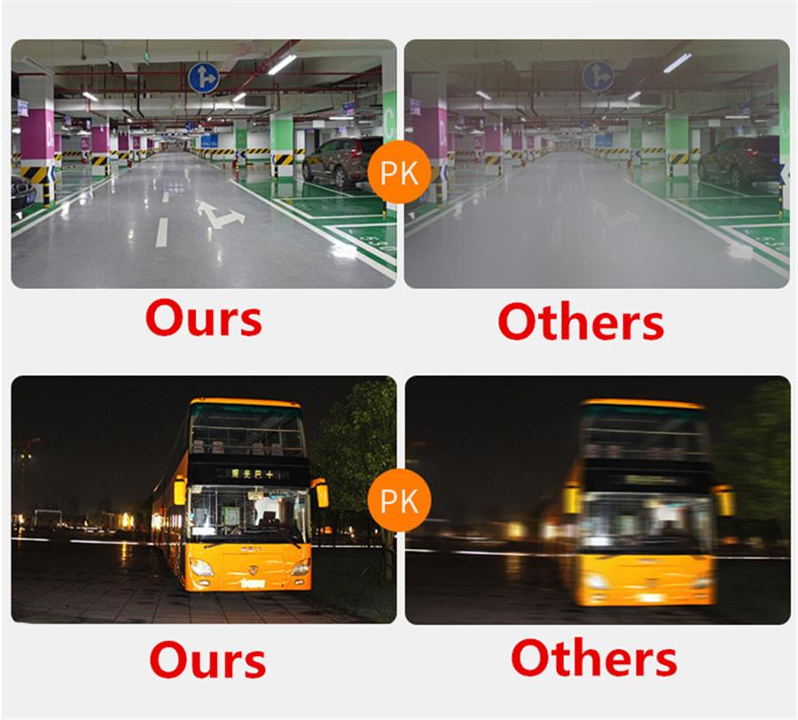 720P 4CH H.264 Car Vehicle DVR Video Recorder Box With 7" HD Car Monitor 4Pcs CCD Front Rear Side Camera For Truck Van Bus