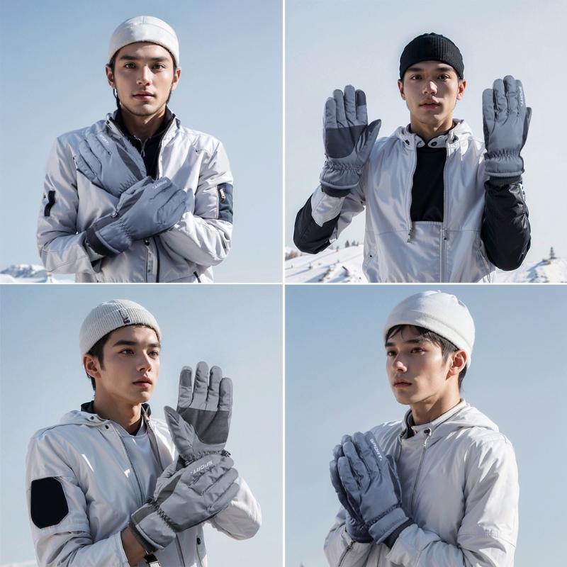 Winter Gloves Thermal Touchscreens Ski Gloves Windproof Warm Mittens for Skiing Snowboarding Shoveling Cycling Hiking
