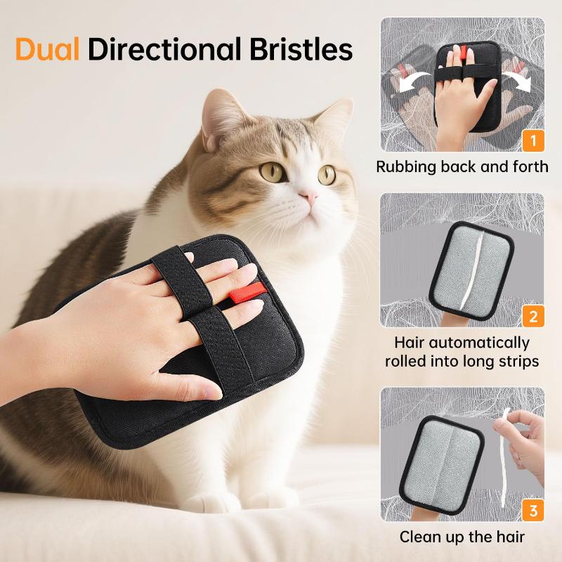Static Pet Hair Removal Gloves Reusable Electrostatic Cat Dog Hair Remover Grooming Gloves Brush Tool For Couch Carpet Car Seat