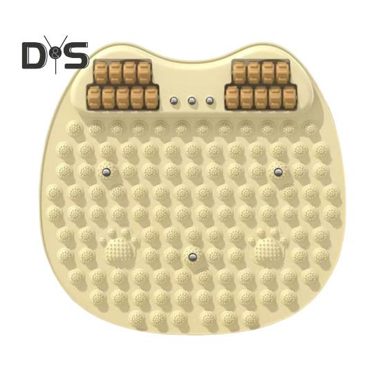 

Массажный коврик для ног с роликовым массажером для снятия боли и давления на точечные точки для релаксации и рефлексотерапии стоп, нескользящий эргономичный акупрессурный коврик, массажный инструмент бежевый