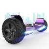 Hoverboard 8,5 polegadas Hummer Todo-o-Terreno LED Bluetooth com Motor Potente Presente Ideal Roxo Cromado