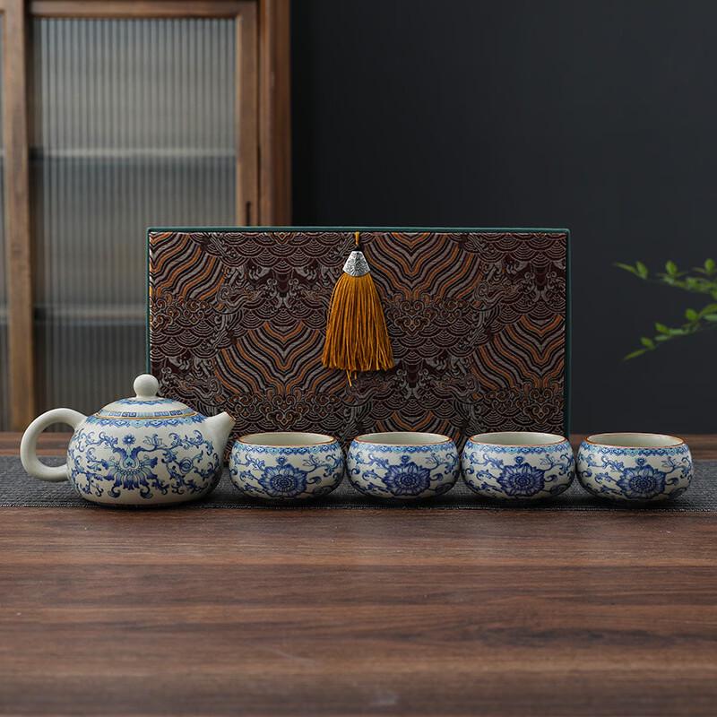 Xishi Pot Ceramic Ru Kiln Tea Set