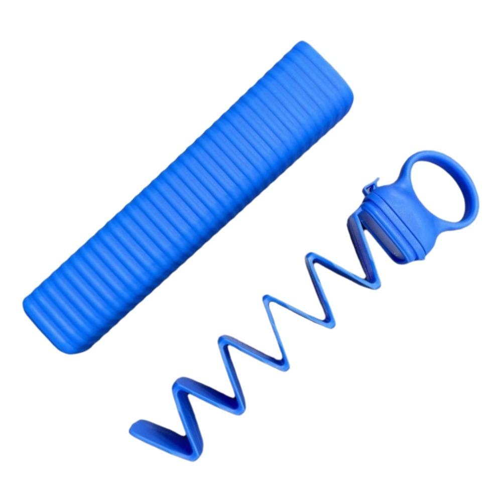 Long Strip Ice Cube Tray Reusable Ice Cube Maker Portable Silicone Mold  Household синий