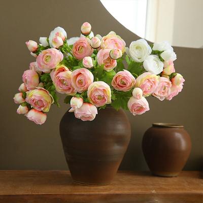 Fiore Artificiale Rosa Tea Fresca Moderno Semplice Rosa Bouquet Simulato Oggetti di Scena per Fotografia Decorazione Casa Ornamento Fiore Finto