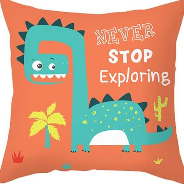 Nordic Cartoon Animal Pillow Cover Cute Printed Linen Pillow Home Ornament Sofa Car Premium Durable Quality Useful