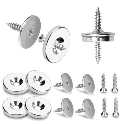 Round Magnetic Lock for Furniture Hidden Closing Hardware Tools Cabinet Door Magnet Catches Closer for Furniture Hardware