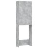 VidaXL Meuble pour machine à laver Gris béton 64x25,5x190 cm 808417