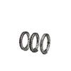 Anello Crowe Jewelry Vintage con Diamanti Lettera CH Croce Fiore