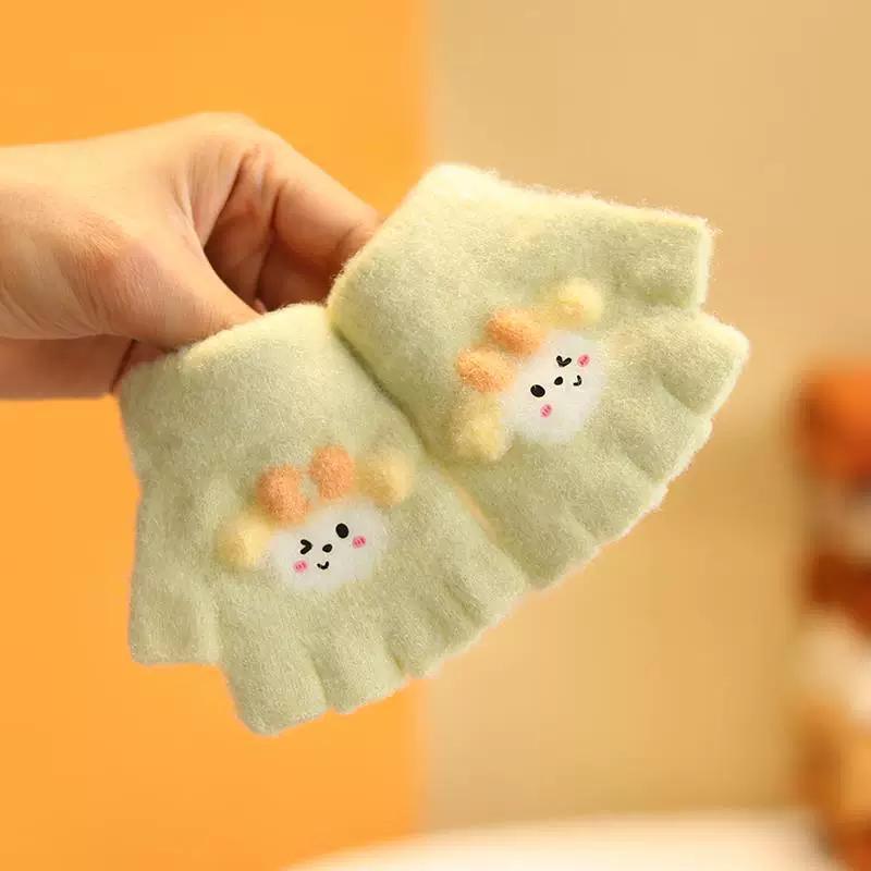 Baby Gloves for Winter, Cute and Warm for Toddlers, Boys and Girls, Five-Fingered Plush Gloves for Babies