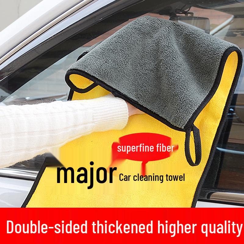 Advanced Lint-Free Car Wash Towel: Thick, Absorbent, Large, and Watermark-Free