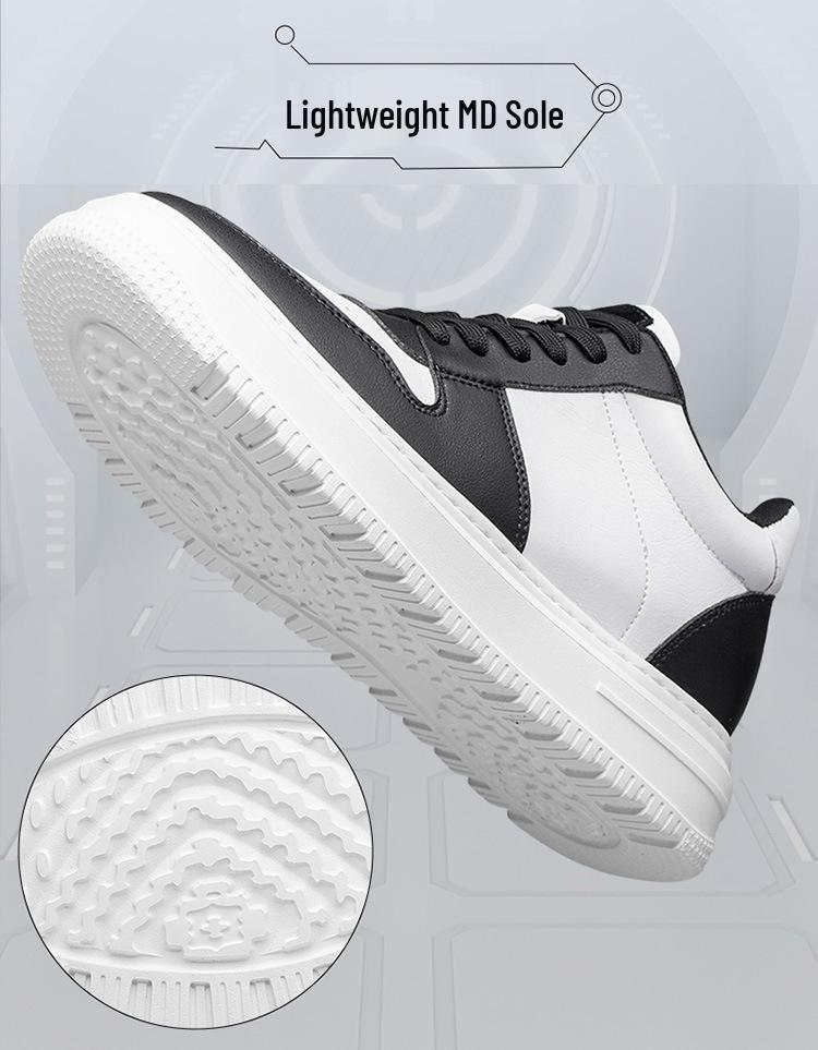 Men's 8cm Invisible Height Increasing Shoes - Breathable White Outdoor Sports & Casual Sneakers