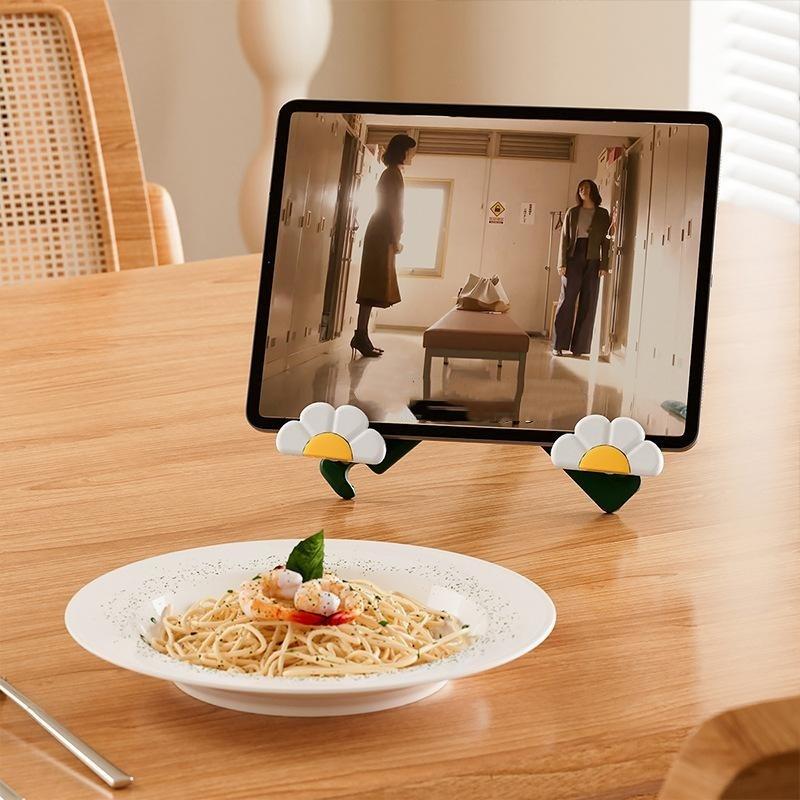 New Cute Flower Learning Reading Bookshelf Portable Folding Cookbook Holder Tablet Holder For Book Music Score Tablet