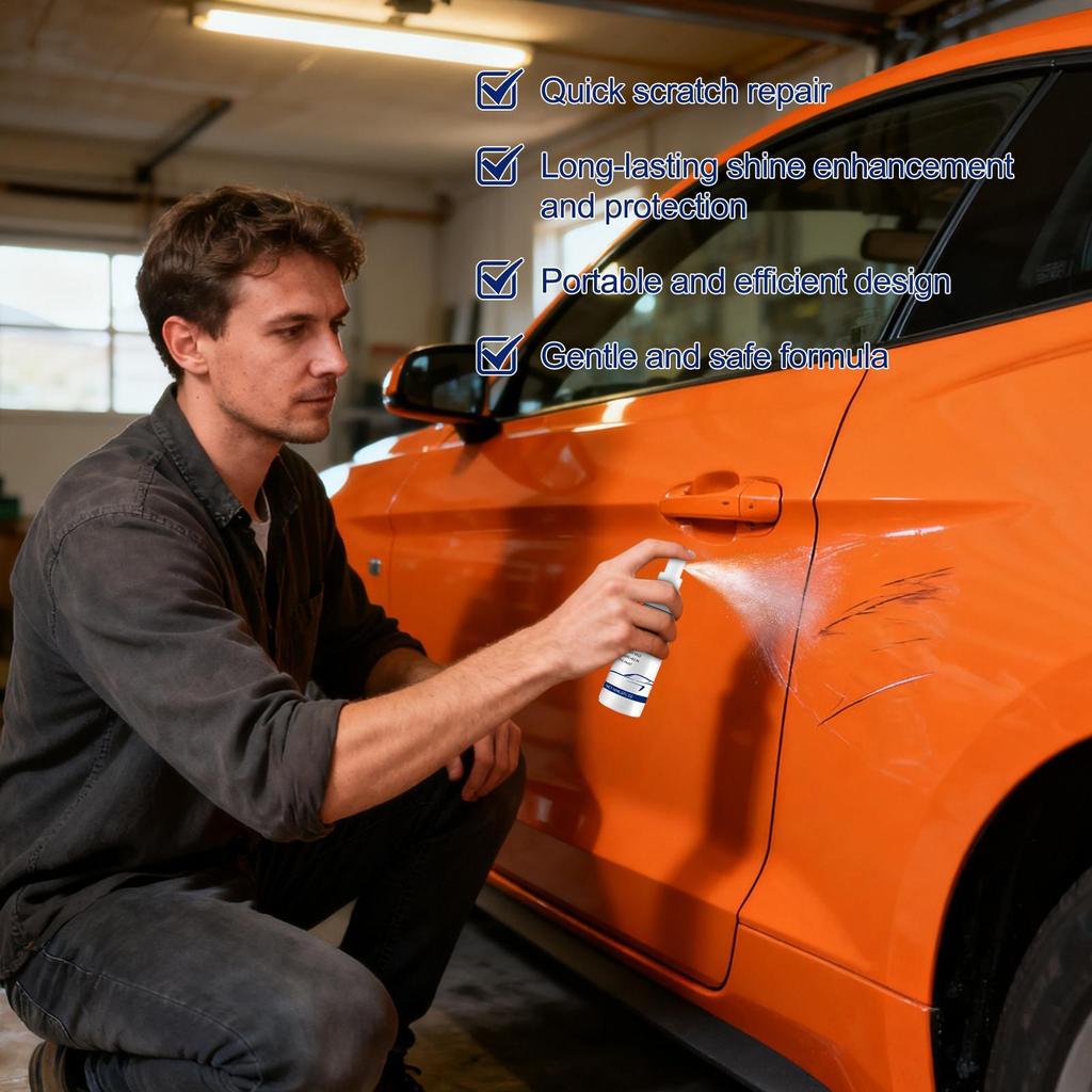 Car Scratch Repair Spray 60ml Long-Lasting Exterior Polish Agent Polishing Lquid Paint Scratch Remover for Automotive Paint