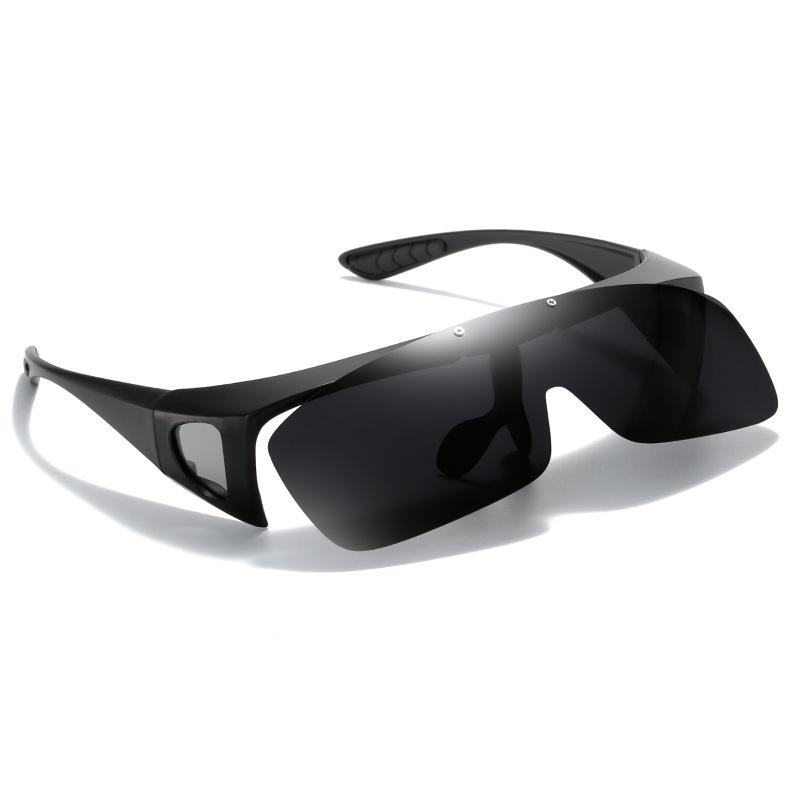 Myopia Glasses Set, Outdoor Polarized Light Color-Changing Sunglasses, Men'S Upturned Cycling Sunglasses, Driving Night Vision Sunglasses