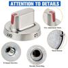 Stove Control Knobs for NX58F58F FX510BGS Cooktop Stove Oven PS4241101 PS9865173