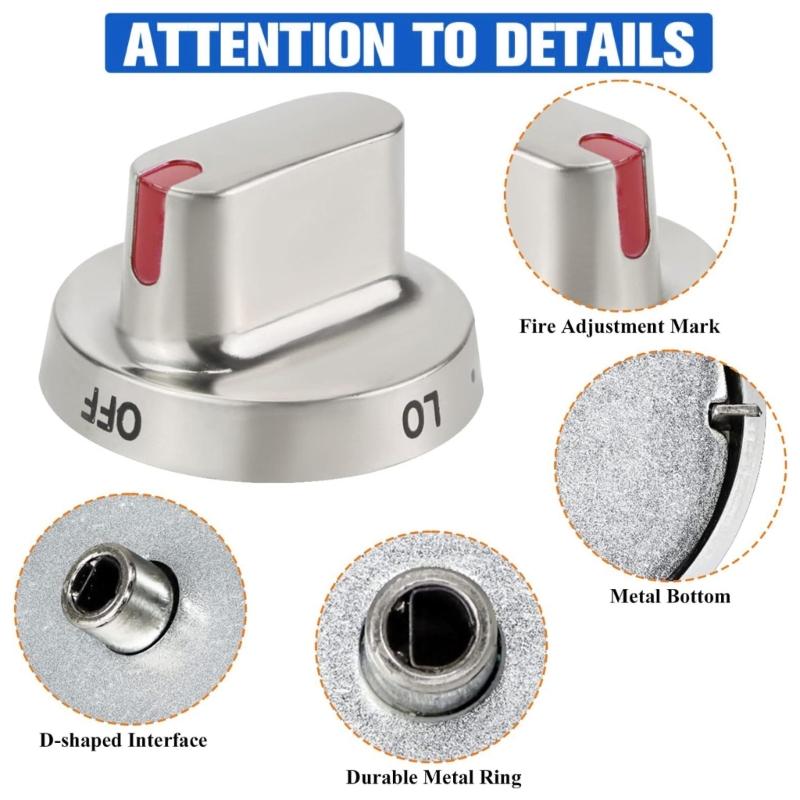 Stove Control Knobs for NX58F58F FX510BGS Cooktop Stove Oven PS4241101 PS9865173