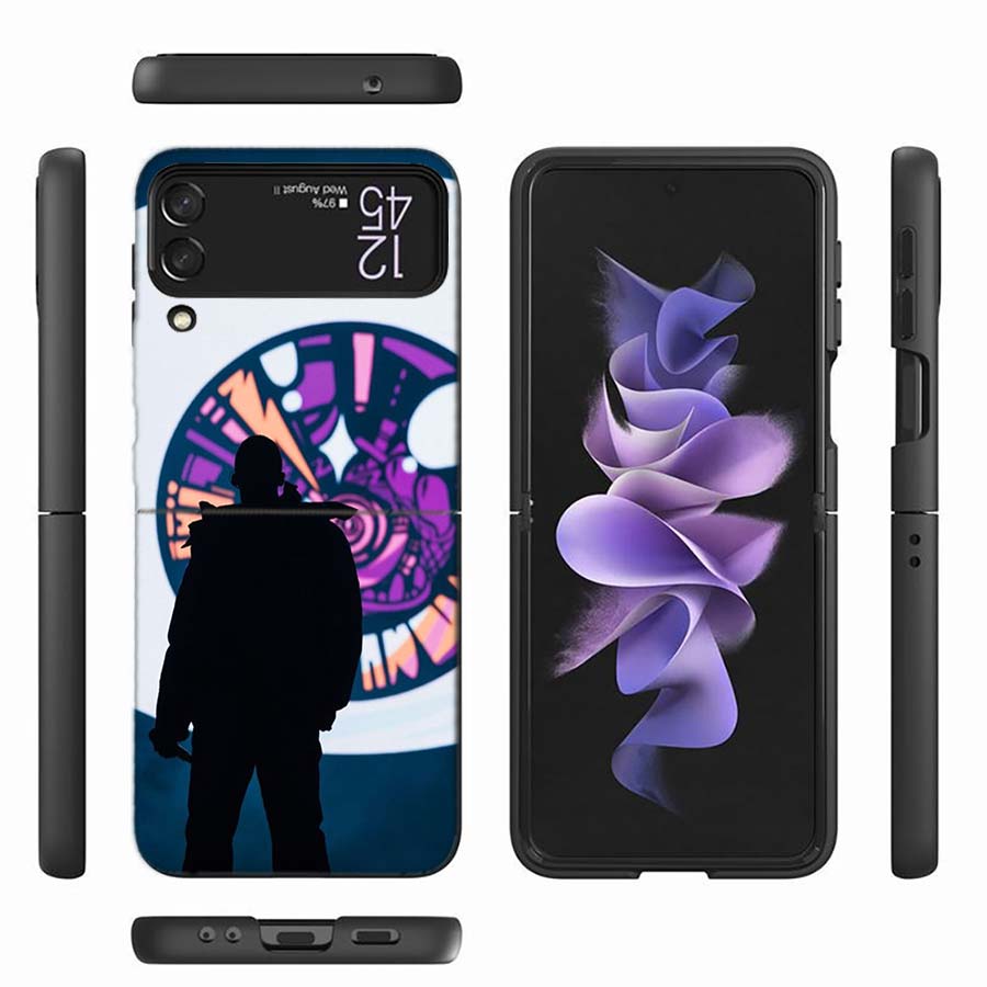 

B-Bad B-Bunny Phone Case For Samsung Z Flip 6 7 5G Z Flip 5 Galaxy Z Flip 3 4 5G ZFlip Shockproof Hard Cover TPU PC Coque Capa S Galaxy Z Flip 6 5G