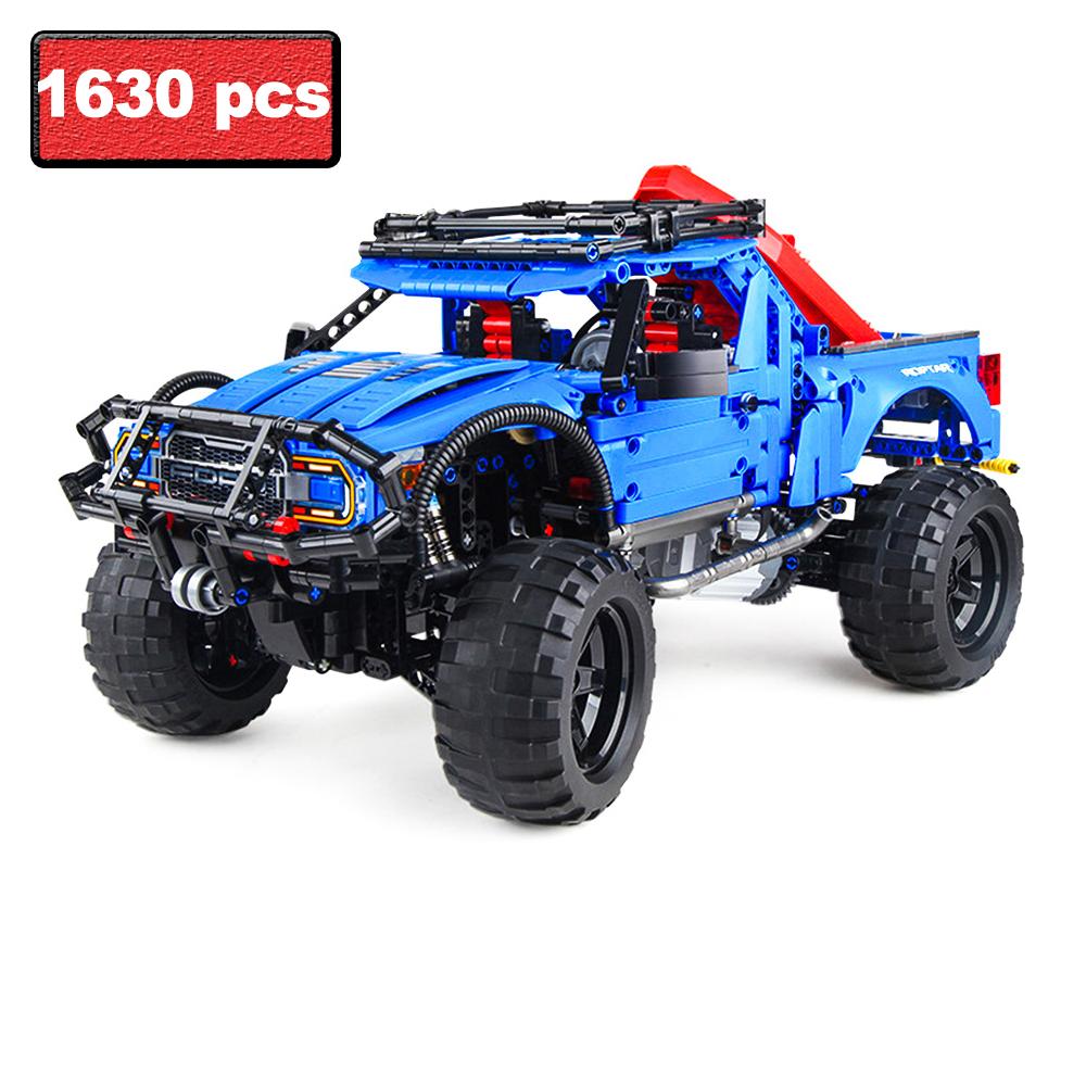 

Non-Toxic 1630Pcs City Off-Road Truck Rc Building Blocks Moc Technical Remote Electric Car Model Bricks Enginerring Vehicles Toys Kid Gift