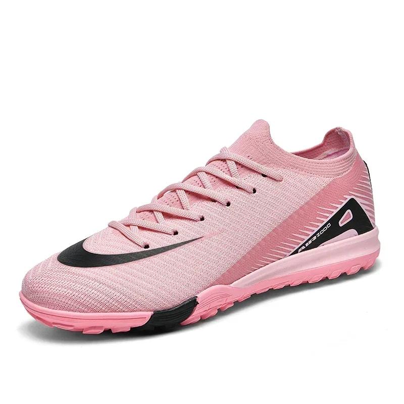 Hochwertige Herren Fußballschuhe Society Rutschfeste Kunstrasen Fußballschuhe für Kinder TF/FG Trainings Fußballplatz Stiefel Chuteira Campo