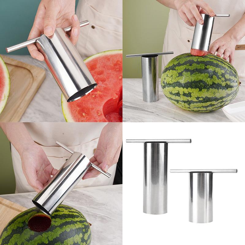 Stainless Steel Watermelon Corer Tool For Effortless Fruit Balling And Creative Salad Preparation