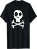 Totenkopf und gekreuzte Knochen Piraten Jolly Rogers Flagge T-Shirt T-Shirt