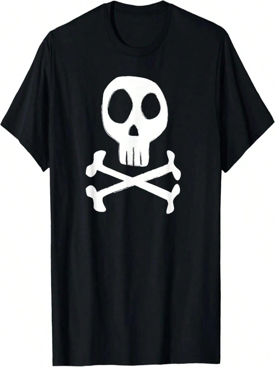 Skull And Crossbones Pirate Jolly Rogers Flag T Shirt T-Shirt S