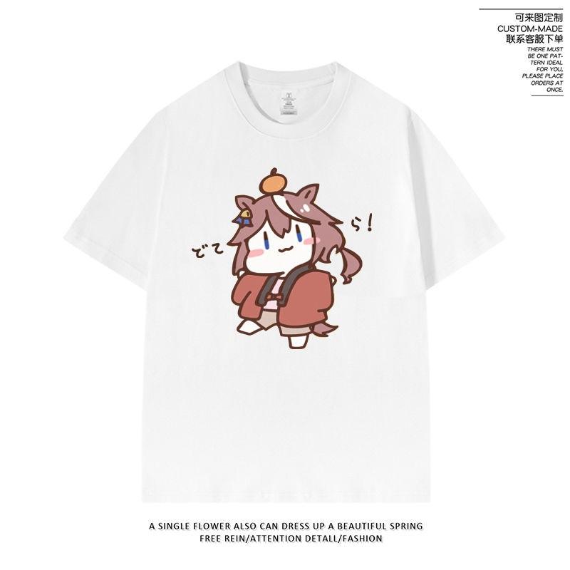 Umamusume Pretty Derby T Shirt Tokai Teio Cute Kawaii Cartoon Tshirt Summer Soft And Comfortable Cotton Short Sleeve S