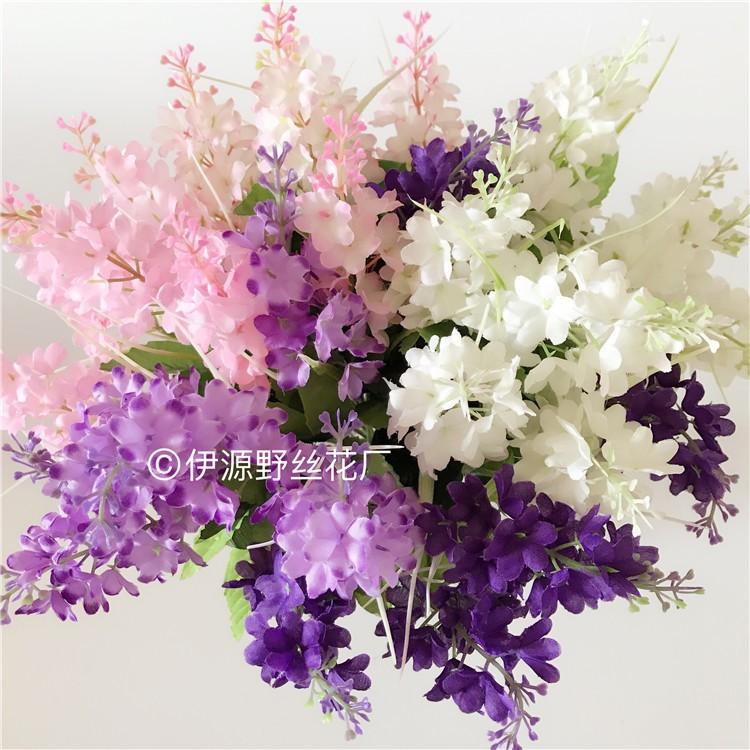 2PC Artificial Flower Latex Real Bridal Wedding Bouquet Home Decoration
