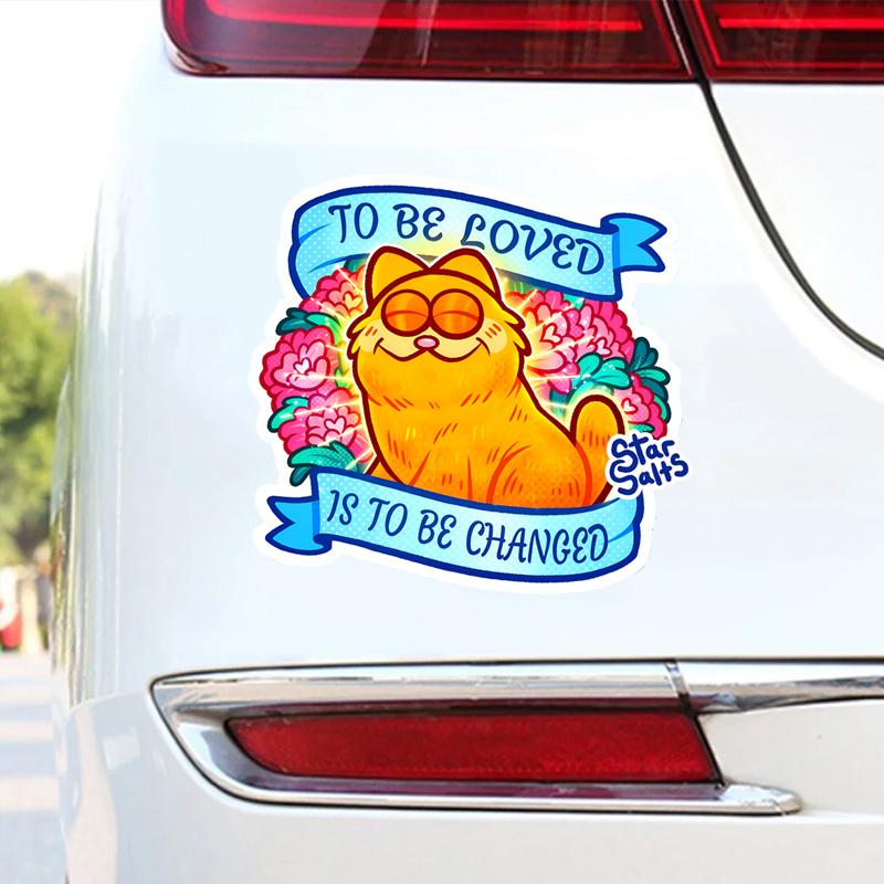 Well Loved Garfield Sticker Car Stickers Funny Creative Waterproof Vinyl Decal Motorcycle Decorative Accessories