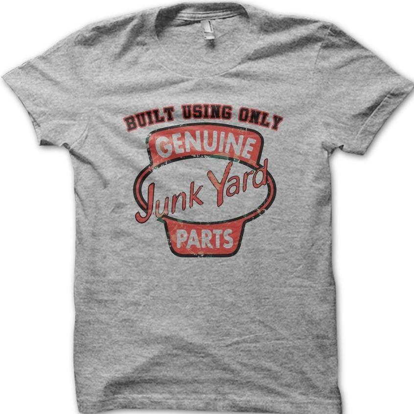 Built Using Genuine Junk Yard Parts Vintage Biker Motorcycle Classic Biker M