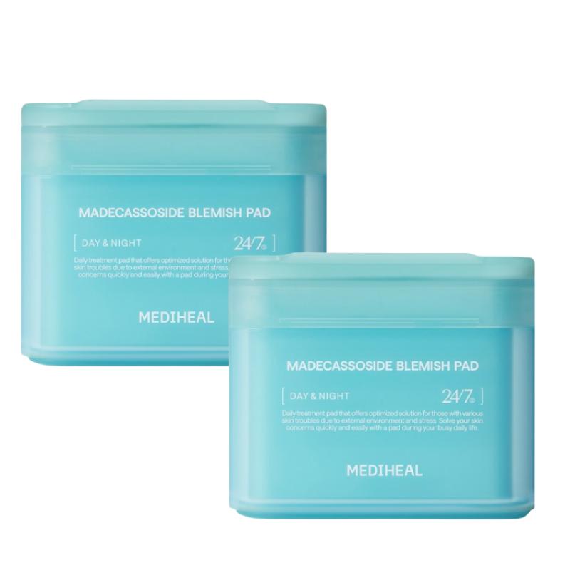 MEDIHEAL Madecassoside  Toner Pads 100 Sheets x2 Madecassoside Blemish Repair Toner Pads 100 Sheets