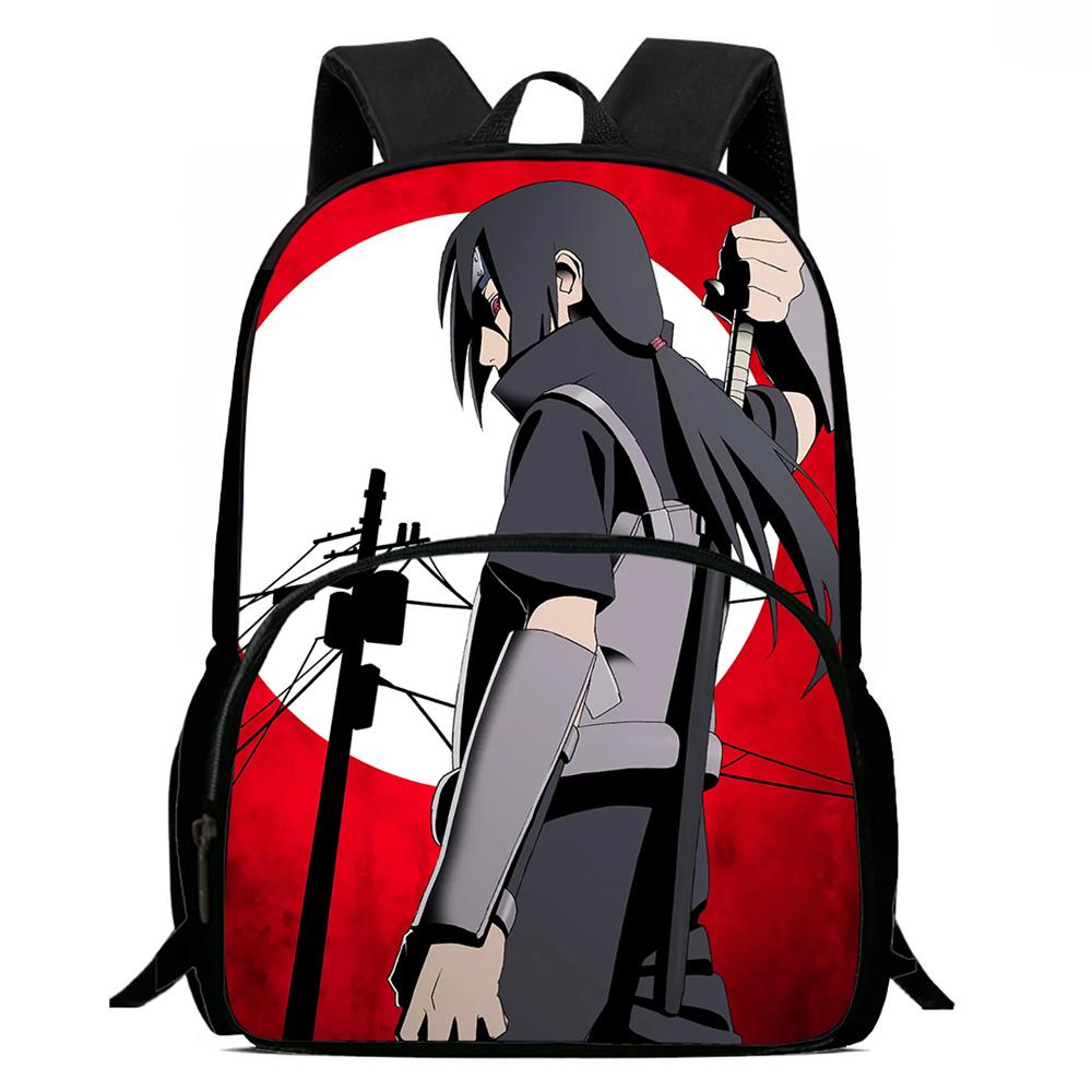 NARUTO Anime Kids Backpack Adjustable Shoulder Strap Front Pocket Lightweight Durable School Backpack For Boys Girls Age 6-11