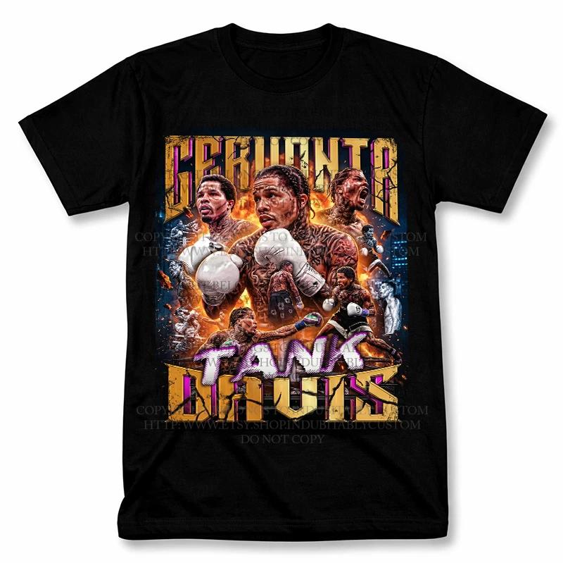 Графическая футболка Gervonta Tank Davis Бутлег Винтажный стиль Футболка для фаната бокса M