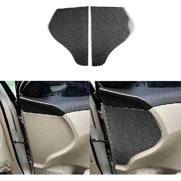 Real Premium Carbon Fiber Car Center Console Gear Shifter Transmission Panel Cover Sticker Auto Interior Accessories Compatible with Toyota Corolla
