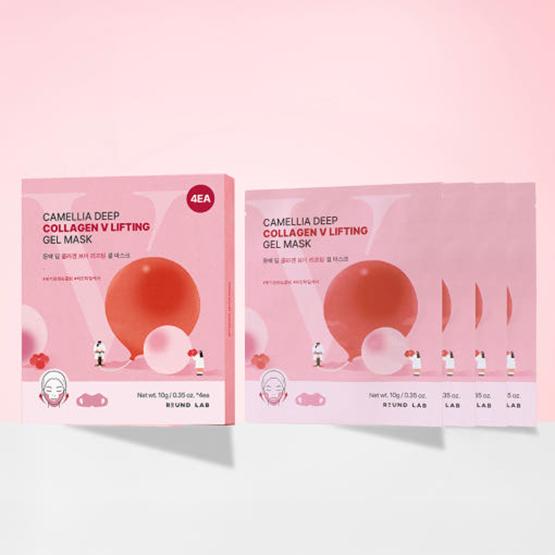ROUND LAB Camellia Deep Collagen V Lifting Gel Mask 10g*4EA