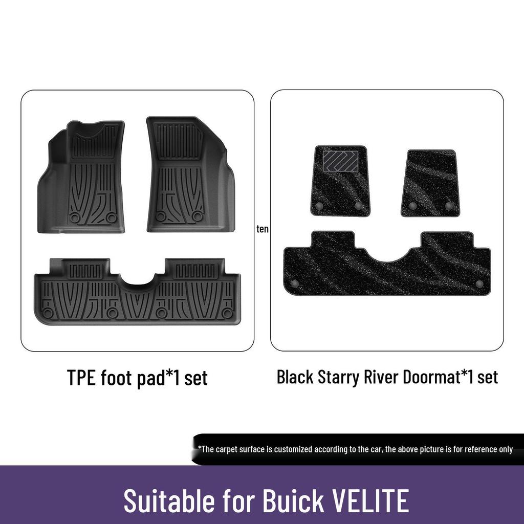 Eco-Friendly TPE Floor Mats for 2020-2024 Buick Velite 6
